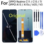 For 6.5 Inch For OPPO Realme C11 C15 7i V3 CLD Display For OPPO A15 A15s A35 LCD Touch Screen mobile phones LCDs