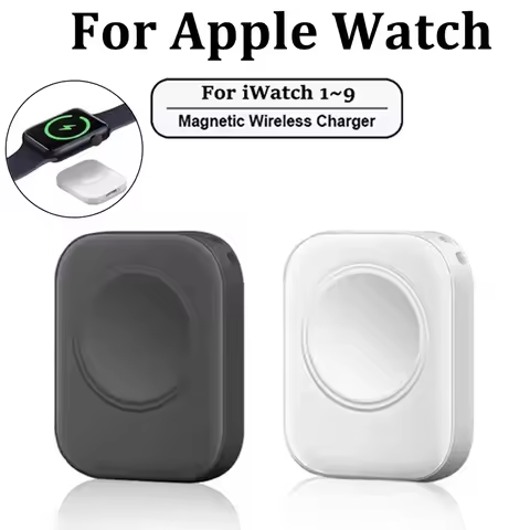 Magnetic Wireless Fast Charger for Apple Watch series 9 8 7 6 5 SE Type C For iPhone convert Charger