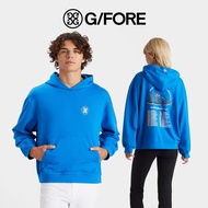 [G/FORE] G/4ORE UNISEX OVERSIZED Long Sleeve Hooded Sweatshirt Blue