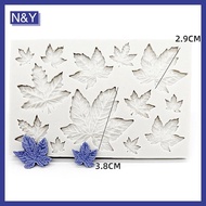 N&Y   3D Mini Rose Flower Leafs Silicone Mold DIY Fondant Chocolate Sugarcraft Cake Decor Baking Too