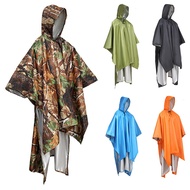 Portable Raincoat Waterproof Rain Coat Survival Poncho Outdoor Camping Tent Mat For Outdoor Hunting Hiking