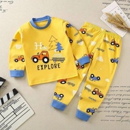 Setelan Baju Tidur Anak 0-5 Tahun /Piyama Anak Baju Anak Baju Panjang/Baju Tidur Anak Laki Laki