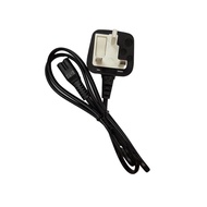 Volex Linetek UK 3 Prong Mains Plug to IEC 60320 C7 2 Pin Fused 250V AC Power Supply Charger Cord Ca