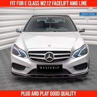 Mercedes Benz E class W212 Facelift AMG front lip maxton design skirting diffuser W212 bumper access