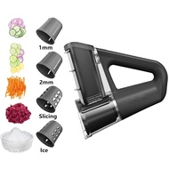 Electric Cheese Grater Portable Salad Maker with 4 Different Shapes of Blades 40W Electric Rotary Sl