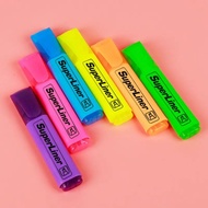 4/6 Colors Colorful Highlighters Art Markers Oblique Drawing Fluorescent Pen Markers Flat Shape Scho