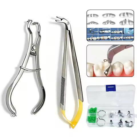 Dentist Fillings Matrix Holder Clamp Matrices Placement Tweezer Dental Sectional Matrix Contoured Me