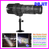 DBJIT 20W ไฟ LED แบบสแตติก HD Zoom โฆษณาโลโก้โฆษณาไฟส่องสว่างสำหรับผับคลับวงดนตรีดิสโก้ปาร์ตี้ในร่มโ