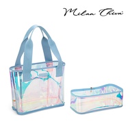 Milan Chiva รุ่น Beach Bag กระเป๋าถือสำหรับผู้หญิง กระเป๋าไปทะเลแฟชั่น ทรงเหลี่ยม (MC-513)