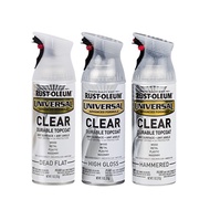 Rust-Oleum Universal Clear Durable Topcoat Spray 11oz (Dead Flat Clear/High Gloss/Hammered Clear) Ru