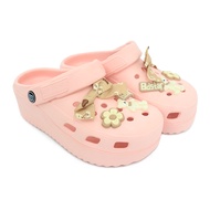 BB DOUBLE รองเท้าหัวโต สีพาสเทล รุ่น TE3100-2 สายรัดส้นเท้า วัสดุยาง EVA ระบายอากาศ ดูดซับแรงกระแทก 