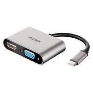 D-Link DUB-V210 USB Type C to HDMI/VGA Adapter