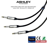 ASHLEY ASHLEY | Ashley Audio Cable 1x Akai TRS Stereo to 2x Akai TS Mono | Ashley Official Store - A