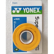 【Ready Stock】Yonex Grip AC102C (3pcs in 1 Roll / Pack) Yonex Super Grap Synthetic Overgrip Tennis Gr