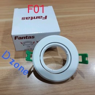 Kap Lampu downlight MR16 corong MR16/housing halogen MR16 fantas F01