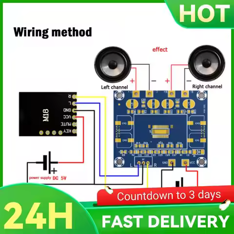 HW-425 Bluetooth 4.2 Audio Receiver Module HiFi Stereo MP3 Music Decoder Board