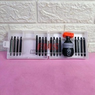 34 in 1 short handle ratchet multi-purpose screwdriver set magnetic ratchet screwdriver with retract