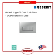 GEBERIT KAPPA 50 BRUSHED STAINLESS STEEL ACTUATOR PLATE