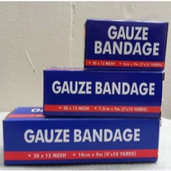 SURGITECH GAUZE BANDAGE 2X10YARDS 3X10YARDS 4X10YARDS 12 ROLLS PER BOX