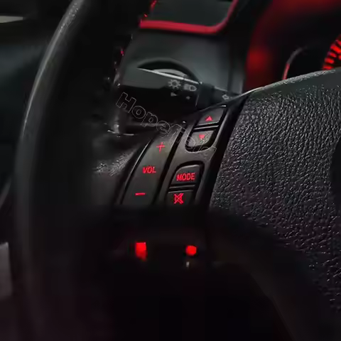 Red LED Multimedia Phone Voice Control Switch Radio Audio Volume Button For Mazda 6 GG 3 BK 5 CR 200