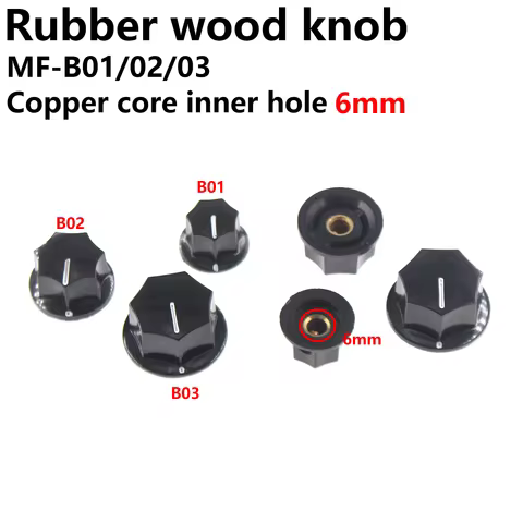 10PCS Speed regulating potentiometer knob MF-B01 B02 B03 bakelite knob B-1 B-2 B-3 band switch handl
