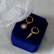 Hi Onion原創巴斯特之曲 情侶款耳扣耳夾不對稱耳環小眾超仙百搭