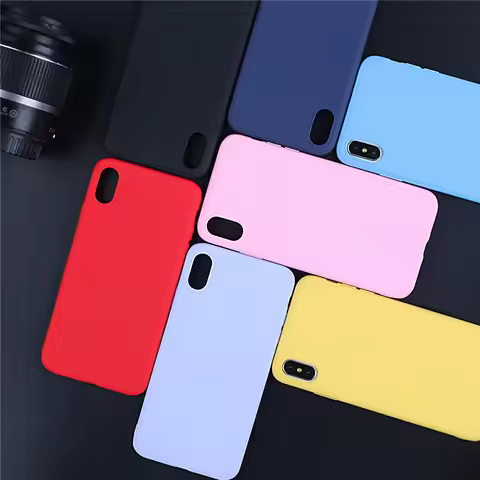 Luxury Soft Back Matte Color Case for iPhone X XR XS Max Phone Case For iphone 10 X R X s Max Silico