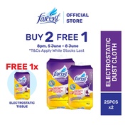[B2F1 - 8PM, 5 JUNE - 8 JUNE] [BUNDLE OF 2] Farcent Electrostatic Dust Cloth Electro Tissue