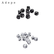 Adepe 100pcs/lot D6 Dice 12mm Six Sided Dice for D&D RPG MTG Accessory Black&White