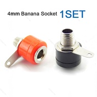 Red+black Binding Post Female Socket Jack Banana Plug Connector 4MM Terminal Banana Seat  MY28B2