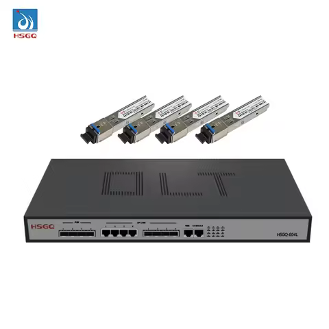 HSGQ- E04R KIT Mini OLT Epon 4 port olt 1.25G hsgq SFP Modules PX20++ Xpon Epon Gpon olt