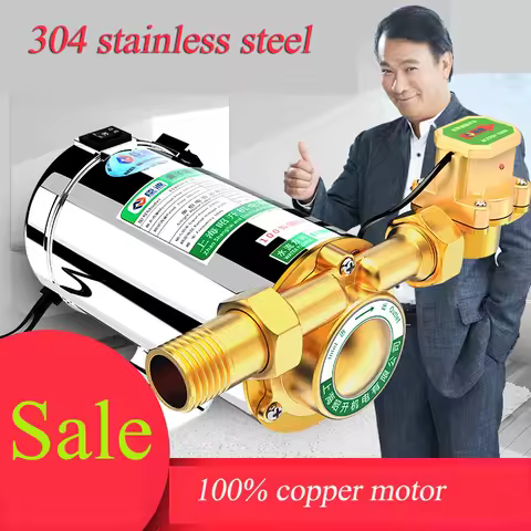 stainless steel household mute booster pump for shower hot water pressure booster pump mini stainles