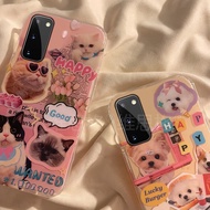 Silicone Phone Case, Transparent Soft Case, Cute Cat+Hand Strap Suitable for Samsung S20/S20+/ S20 Ultra/S20 Fe/S21/S21+/ S21 Ultra/S21 Fe Protective Case