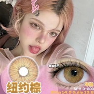 欧美小直径14.2青鸾美瞳渐变融瞳彩色隐形眼镜蓝显色虹膜款年抛contact lens power [0.00~-6.00 degrees]1 Pair Colored Contact Lens 14