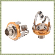 (R Q S E)2Pcs 1/4 inch 6.35Mm Stereo Input Jack Plug Socket For Electric Guitar , Guitar Pickup Outp