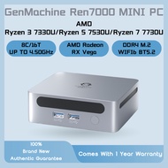 GenMachine Ren7000 MINI PC AMD Ryzen 3 7330U/Ryzen 5 7530U/Ryzen 7 7730U DDR4 WIFI6 BT5.2 Desktop PC