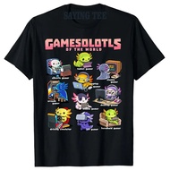 [ada stok]Gamesolotls of The World - Koleksi Axolotl untuk Pemain Permainan yang Pelbagai - T-Shirt 