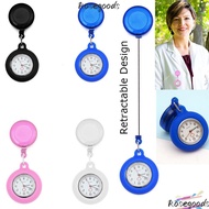 ROSEGOOD Pocket Watch Silicone Quartz Clock Clip-on Fob Watch