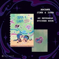 ARCANE JINX & ISHA REUSABLE STICKER COLLECTING BOOK (LEAGUE OF LEGENDS FAN MERCH)