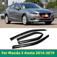 For Mazda 3 la 2014 2015 2016 2017 2018 2019 Car Styling Accessories Visor Deflector Window Rain Grd