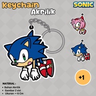 GANTUNGAN [sonic] Keychain & strap hp full Acrylic sonic Version anime Character sonic