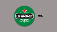 sticker pvc heineken สติกเกอร์ ไฮเนเก้น งานพิมพ์ดีที่สุด OFFSET PRINTING เคลือบ UV กันแดด กันน้ำ
