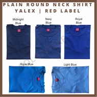 YALEX | KIDS | Plain Round Neck | Unisex | Navy Blue, Royal Blue, Aqua Blue, Light Blue