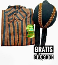 Baju Surjan Adat Jawa Tradisional  baju lurik jawa pria baju adat jawa baju surjan gratis blangkon jawa baju lurik dewasa