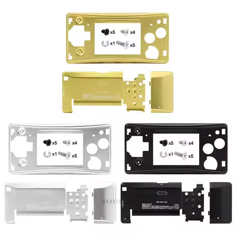 New Metal Aluminum Case Shell for GameBoy Micro Case for GBM Housing Case Cover Repair Accessories