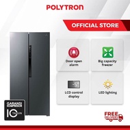 PROMO POLYTRON Kulkas 2 Pintu Side By Side 450L Inverter New Belleza P