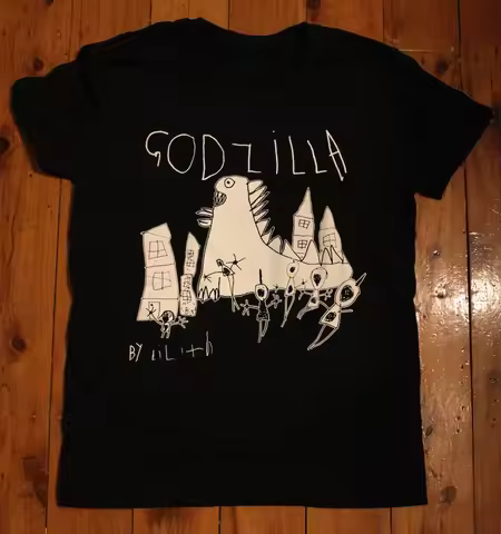 Godzilla Gojira Japanese Kaiju Movie Graphic T-Shirt Anime Print Oversized Japanese Manga Streetwear