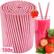 Biodegradable Laser Paper Drinking Straws - Iridescent Color Disposable Eco-Friendly Straw
