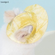 [TOE] Cat Hat Dog Sun Hat Ear-Exposing Head Cover Pet Fisherman Hat Head Accessory SG