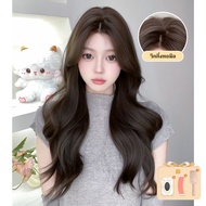 GDS Wigs วิกผมลอนกึ่งทอมือสีน้ำตาลหม่นประกายเทา ไม่มีหน้าม้า (ยาว 64 cm) *รุ่นที่ 5 นวัตกรรมใหม่ล่าส